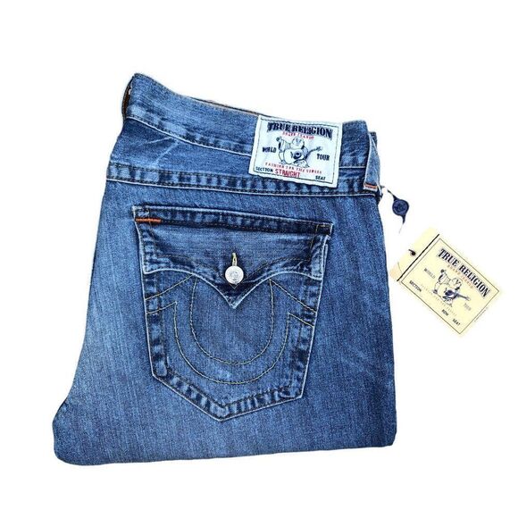 BRAND New True Religion Jeans Size 42 RICKY Blue - Picture 5 of 10